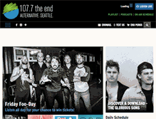 Tablet Screenshot of 1077theend.com